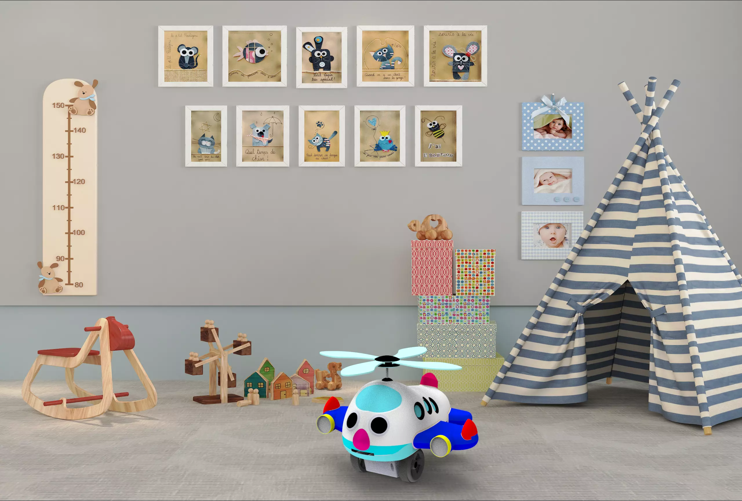 Toy plane 3D model_0