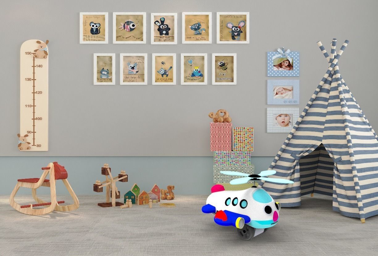 Toy plane 3D model_1