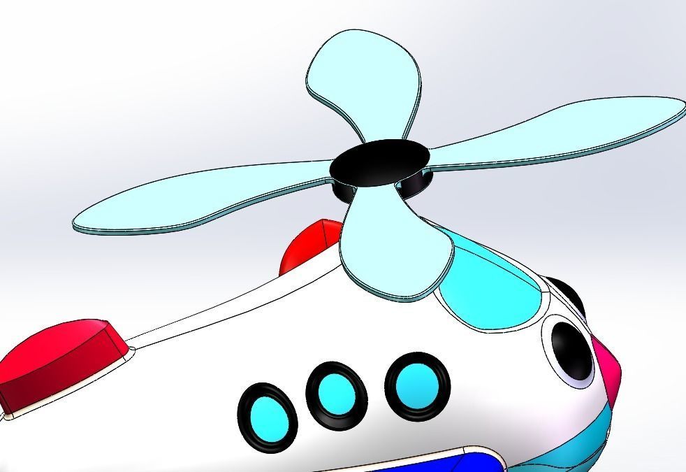 Toy plane 3D model_8