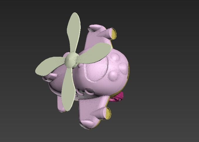 Toy plane 3D model_5