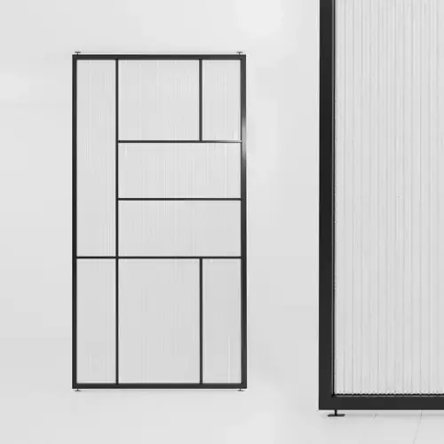 Glass partition door 78 Low-poly 3D model
