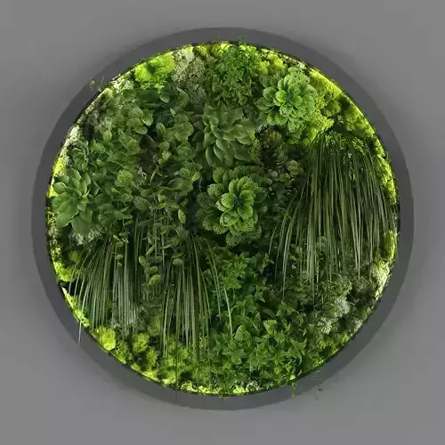 Vertical garden 72 Low-poly 3D model
