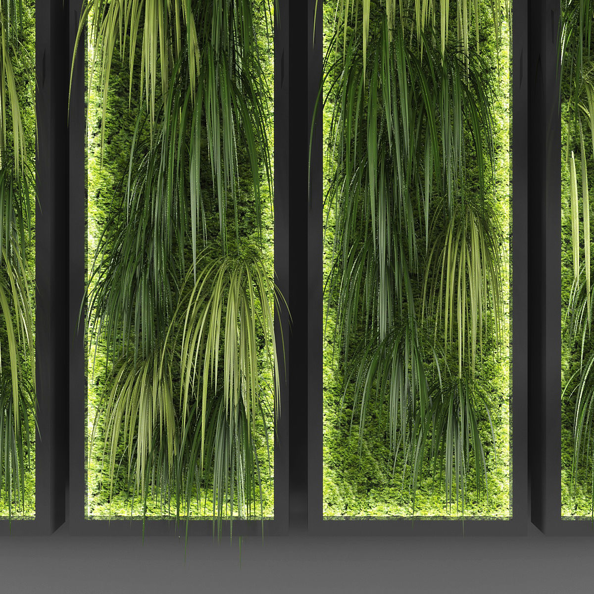 Vertical garden 73 Low-poly 3D model_1