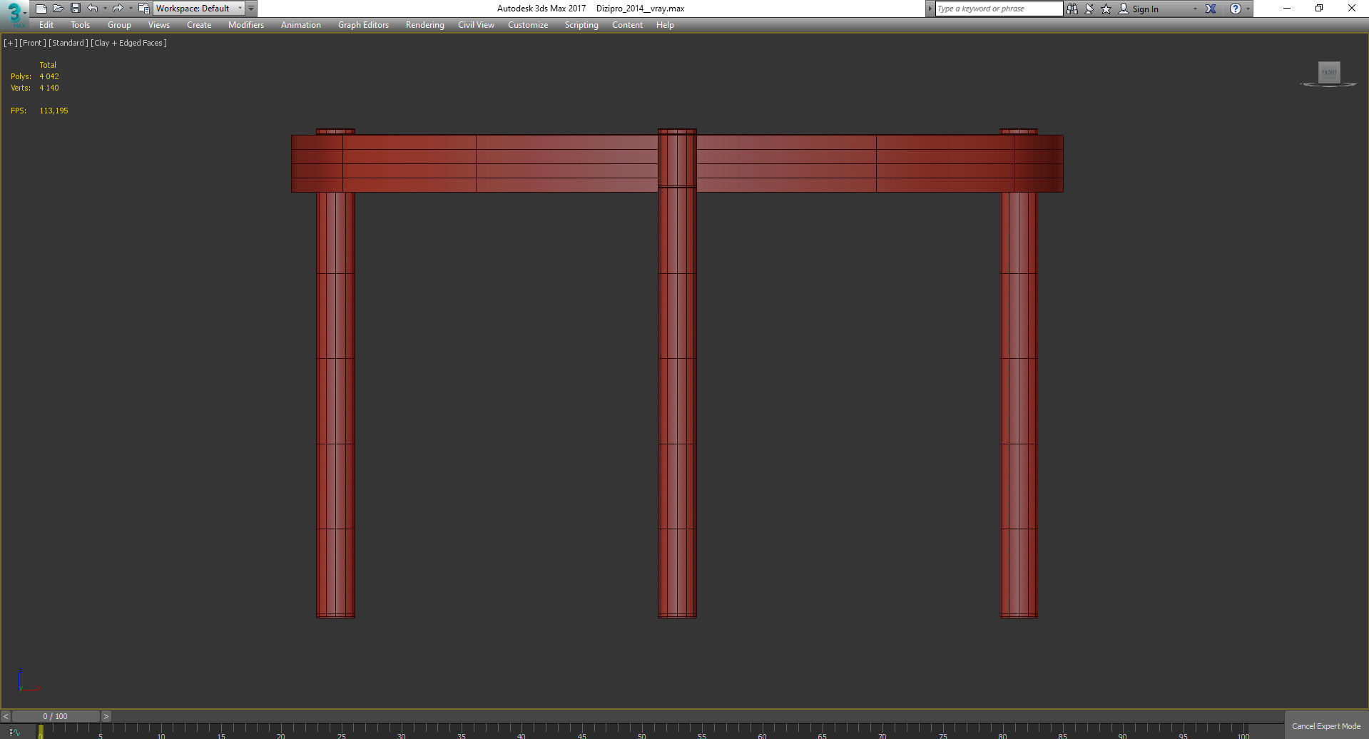 VeniceM URBAN COFFEE TABLE 3d model Low-poly 3D model_2