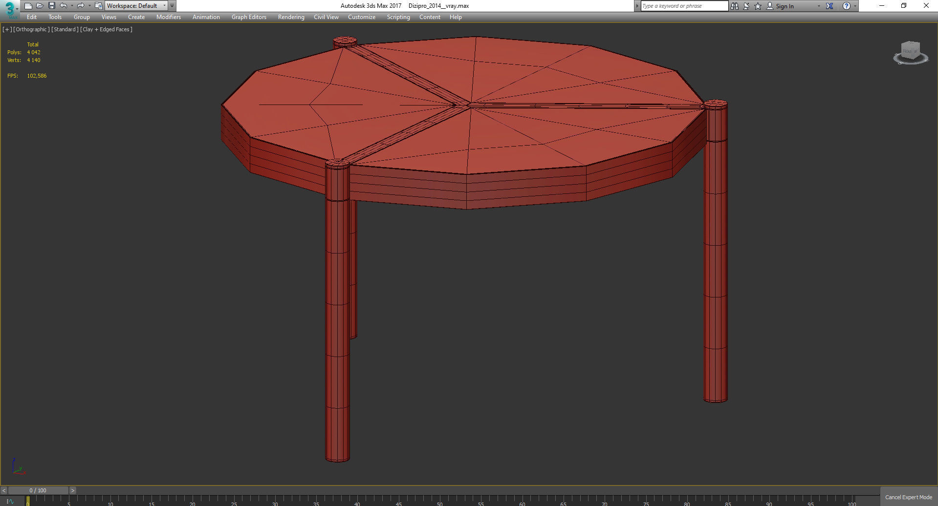VeniceM URBAN COFFEE TABLE 3d model Low-poly 3D model_3