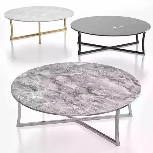 Zanaboni COFFEE TABLE WITH CALCATTA MARBLE 3d model