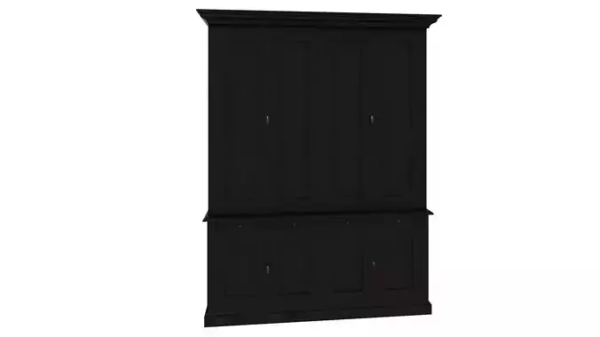 Black wardrobe