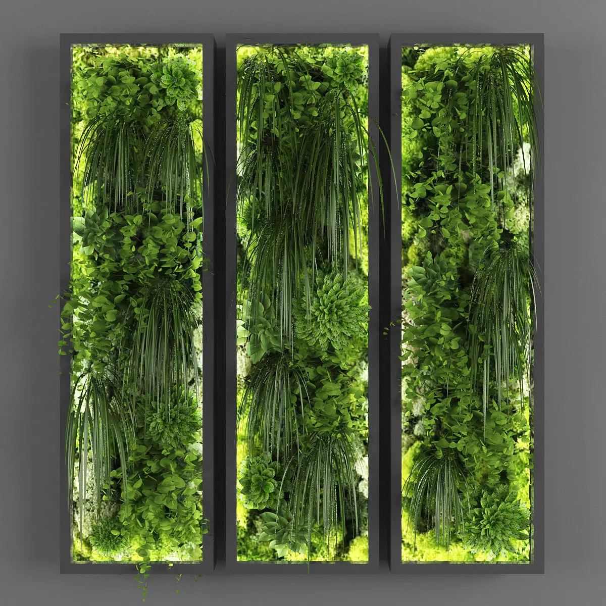 Vertical garden 76 Low-poly 3D model_0