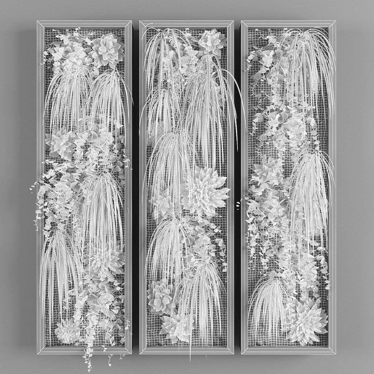 Vertical garden 76 Low-poly 3D model_2