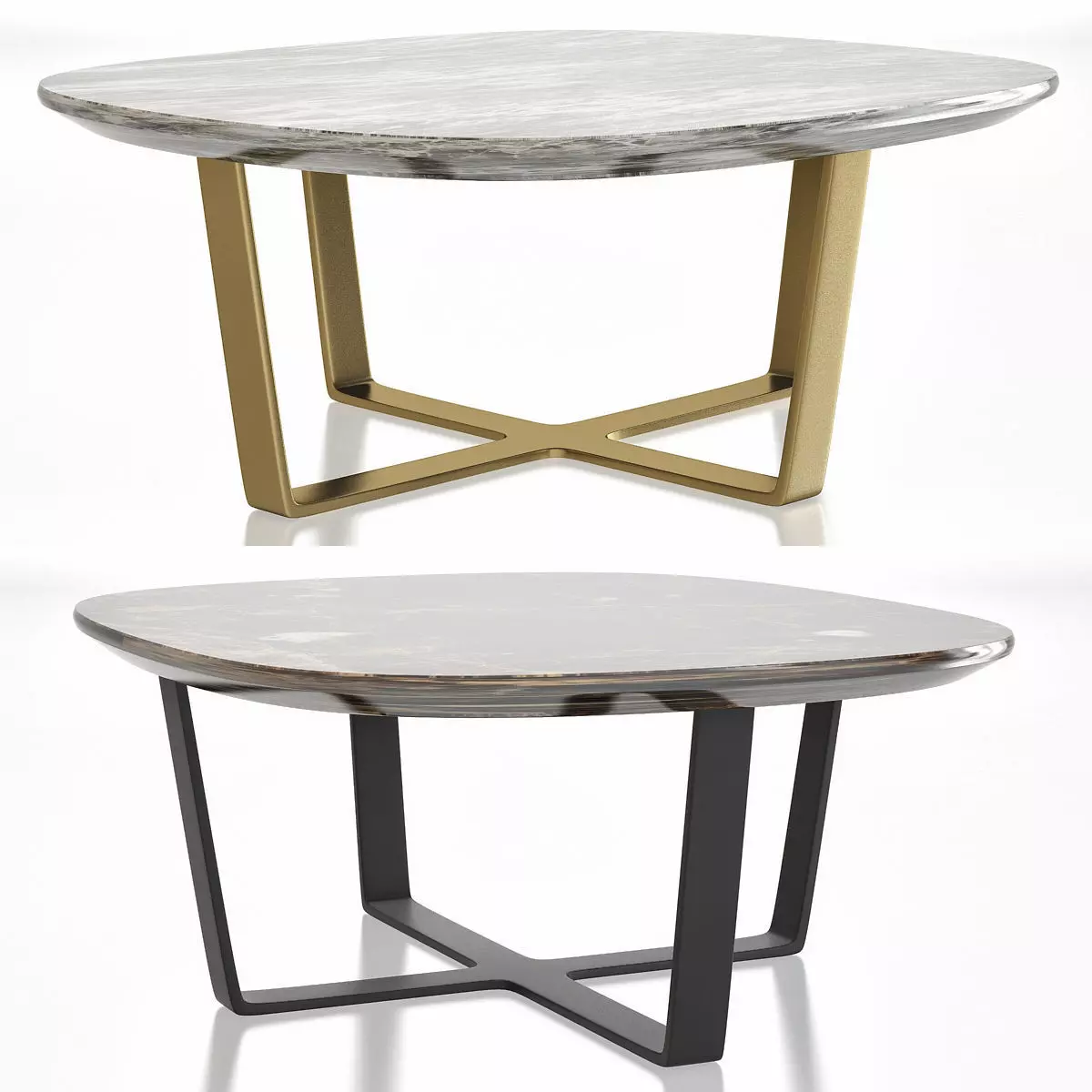 Longhi OMEGA COFFEE TABLE BY GIUSEPPE IASPARRA 3d model Low-poly 3D model_0