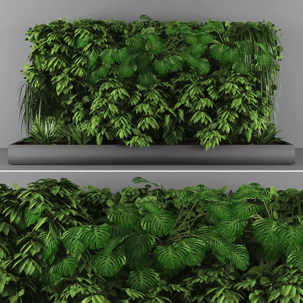 Vertical garden 77 Low-poly 3D model_0