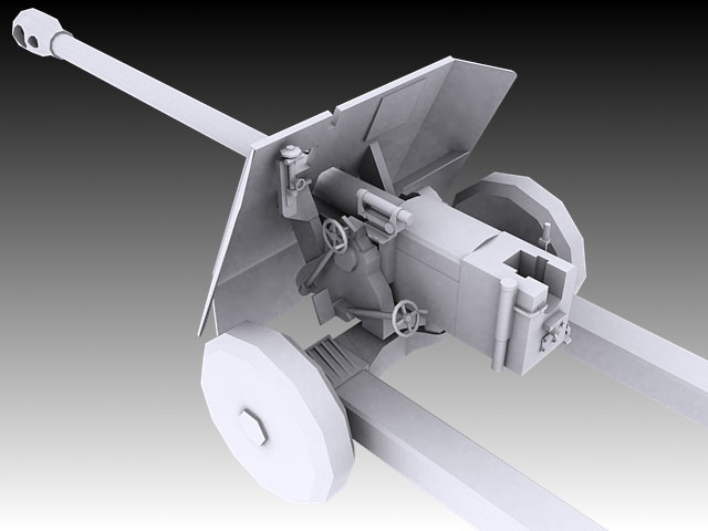 17 Pounder 3D model_2