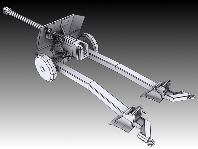 17 Pounder 3D model_4