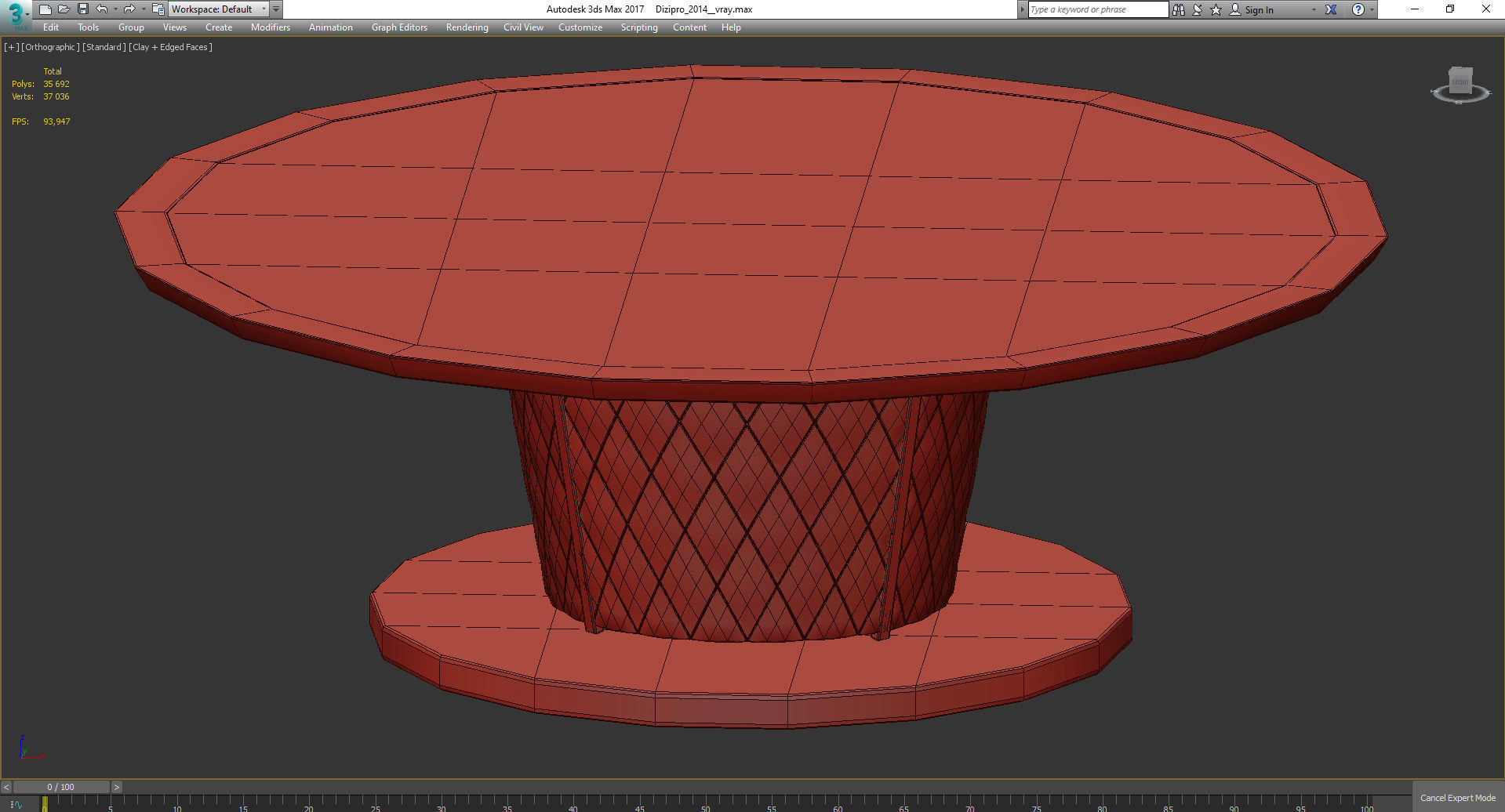 Signorini  Coco BLUES SMALL COFFEE TABLE  STUDIO ARBET 3d model Low-poly 3D model_3