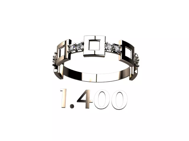 ladies ring 3D print model_0