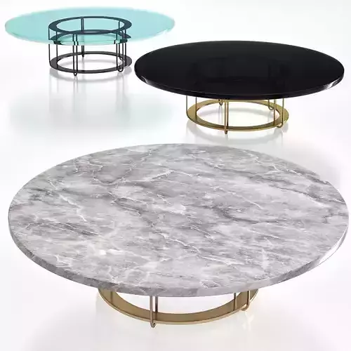Garbarino Collections AUREOLA CF2 F BLACK COFFEE TABLE 3d model