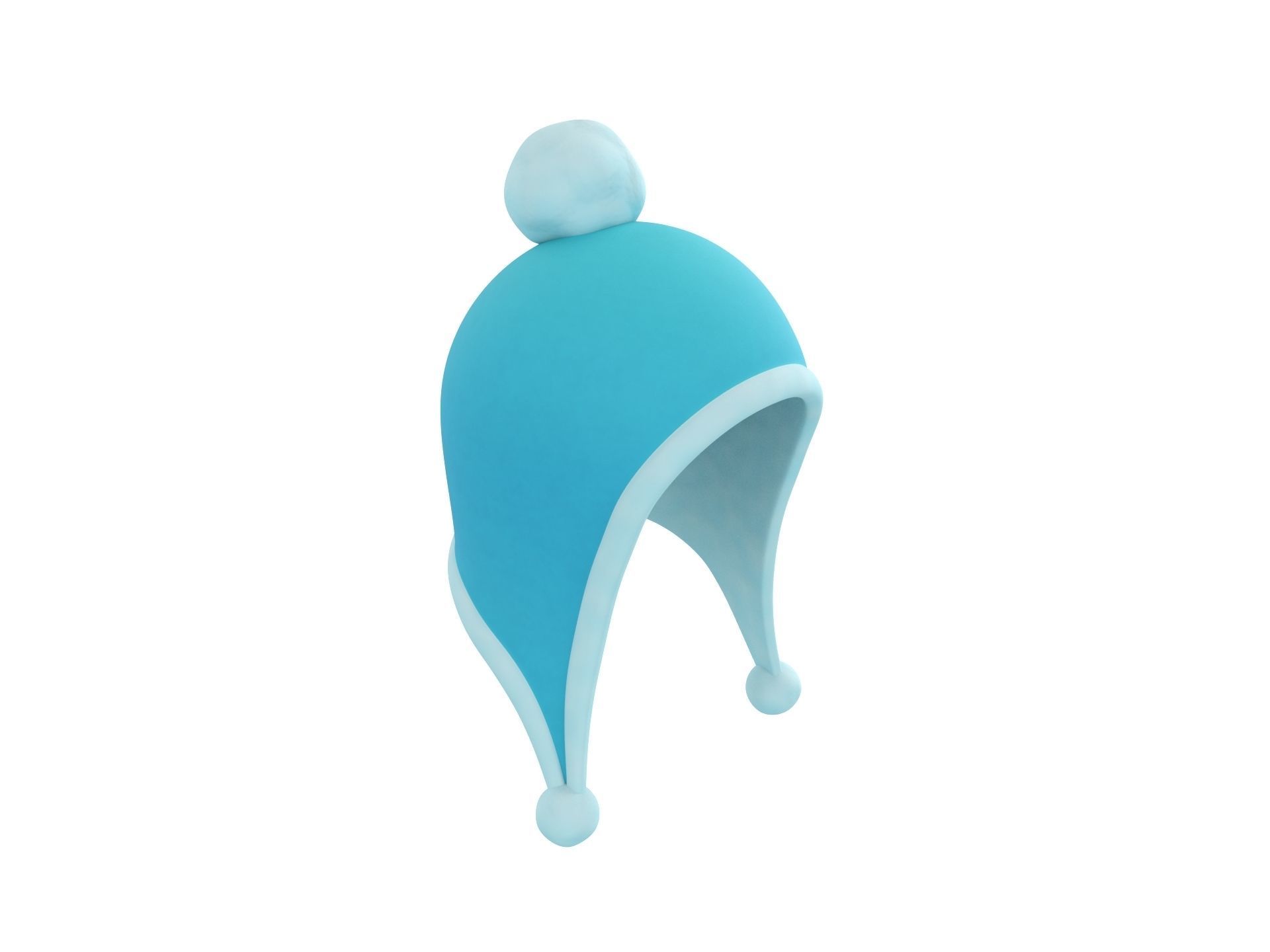 Winter Hat 3D model_7