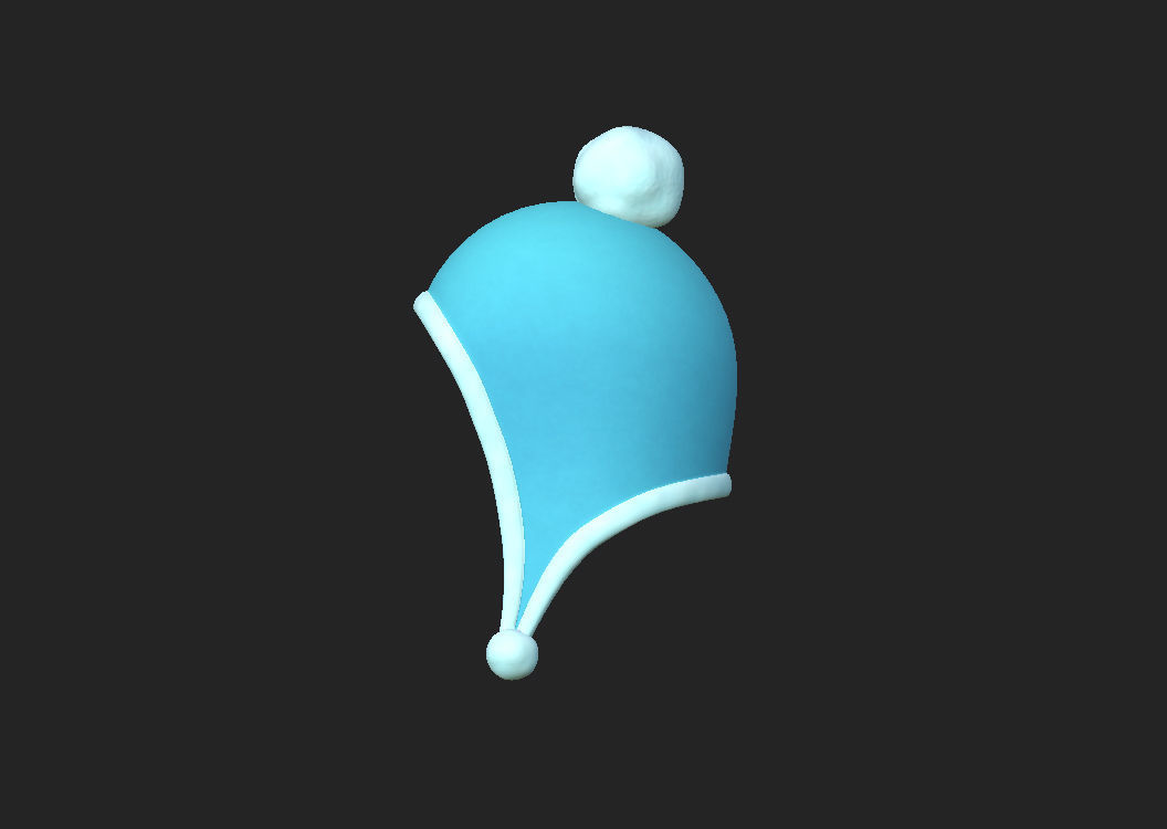 Winter Hat 3D model_13