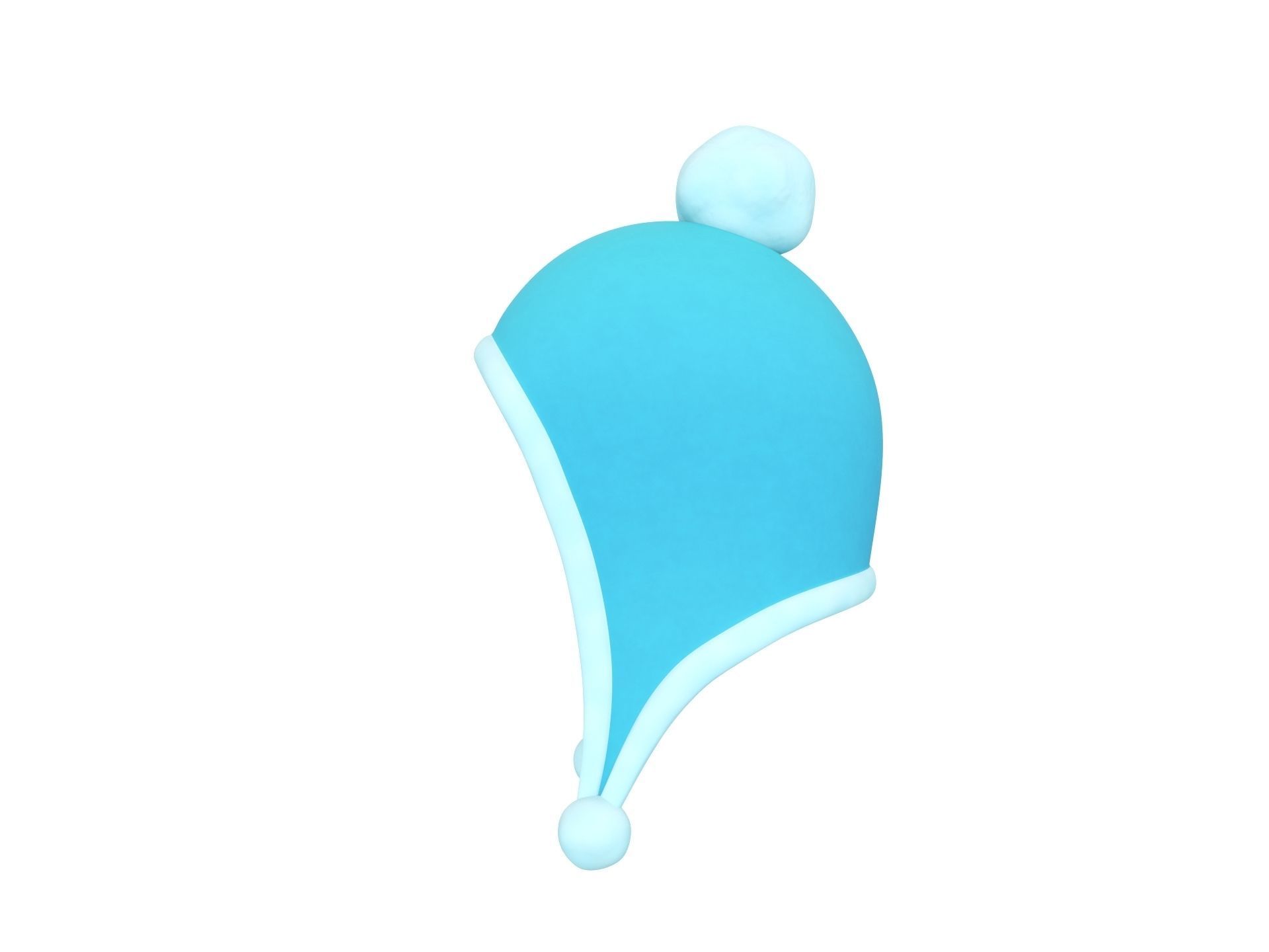 Winter Hat 3D model_2