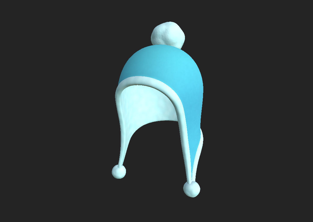 Winter Hat 3D model_9