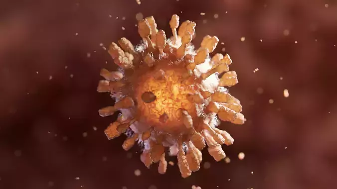 Corona virus covid 19 20 animated 3d model realistic render 3D model