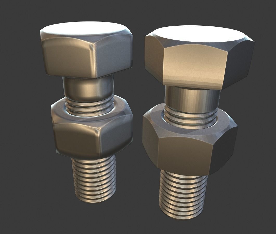 Nut and Blot Model 3D model_4