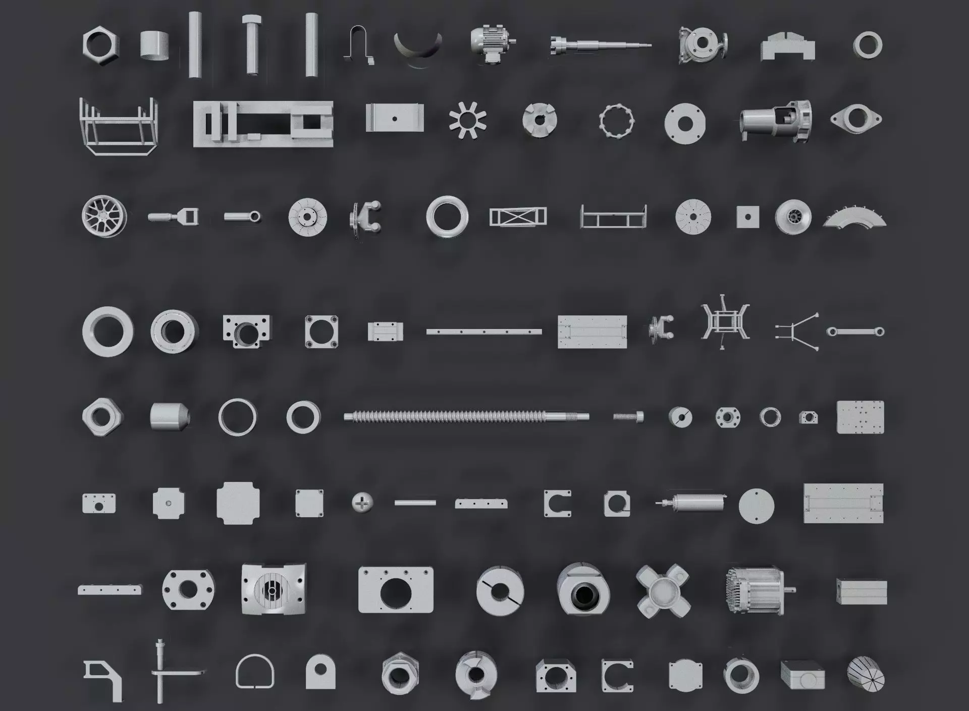 Kitbash Industrial 3D model_0