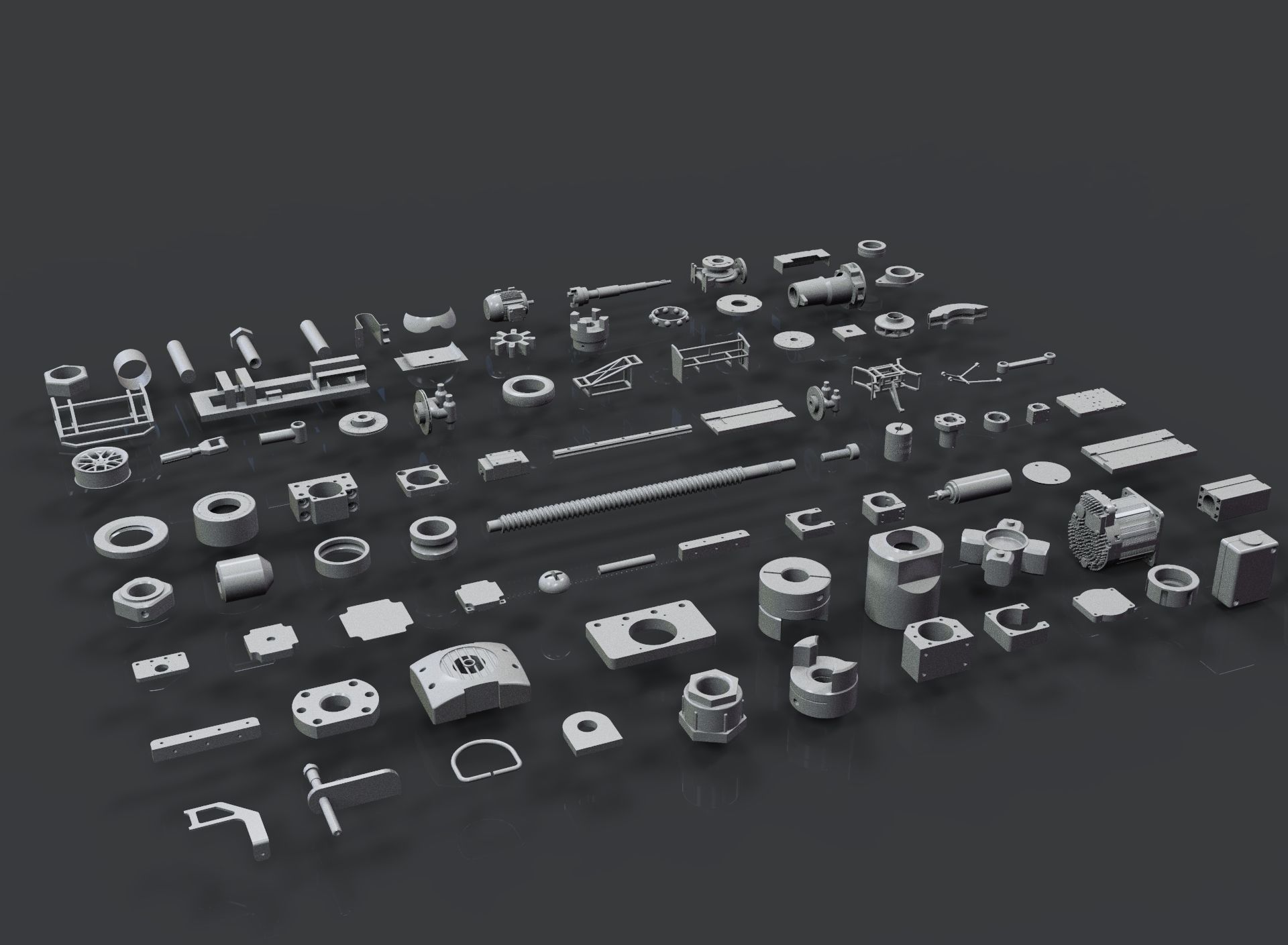 Kitbash Industrial 3D model_2