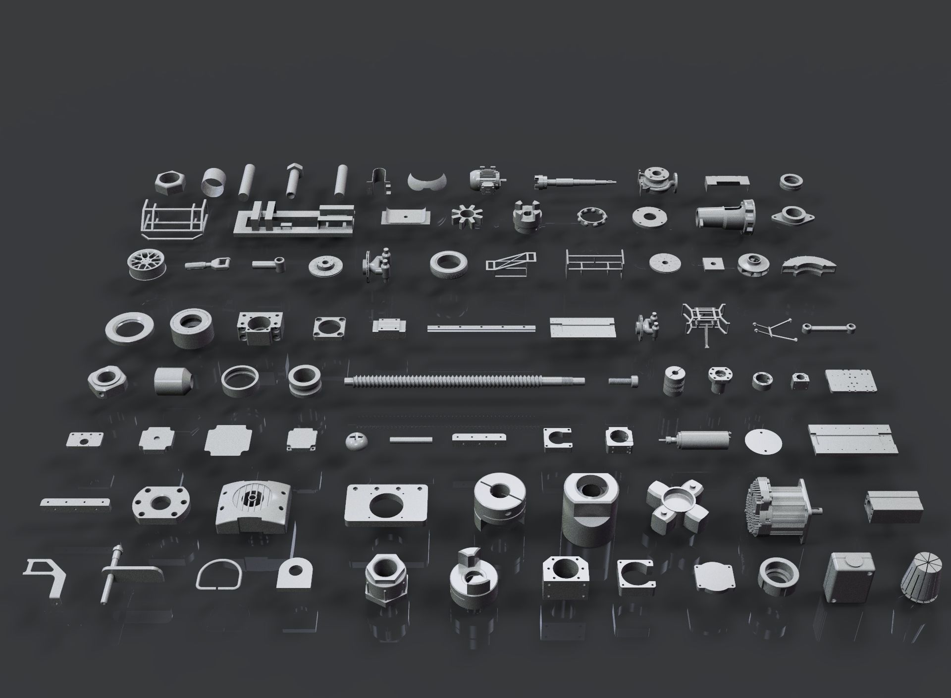 Kitbash Industrial 3D model_1