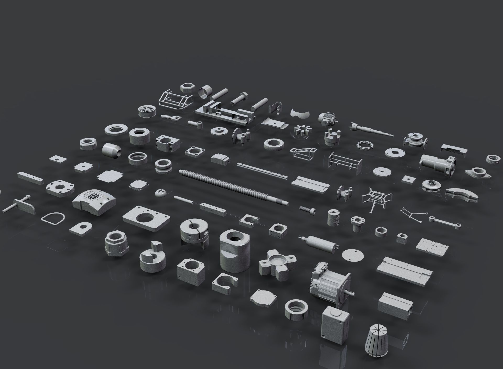 Kitbash Industrial 3D model_3