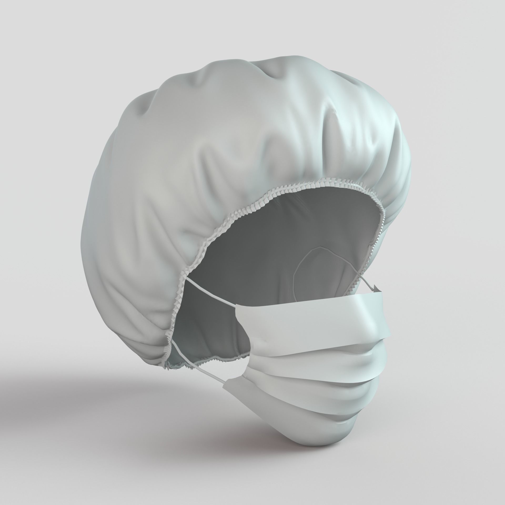 Surgical Mask 3D model_1
