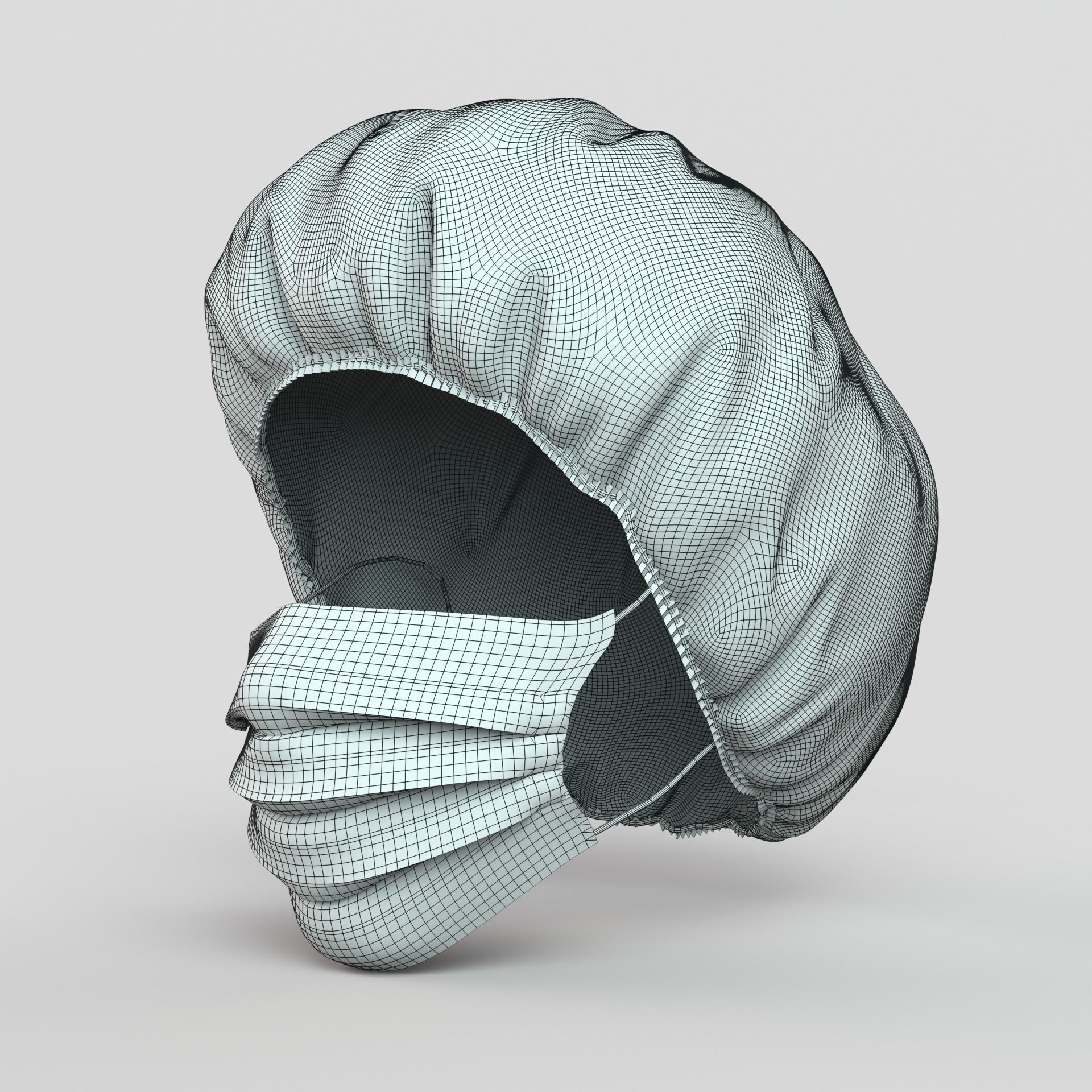Surgical Mask 3D model_5