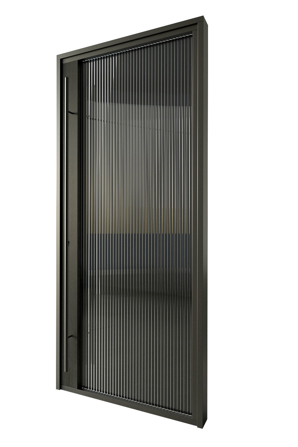 Modern black entrane door 3D model_16