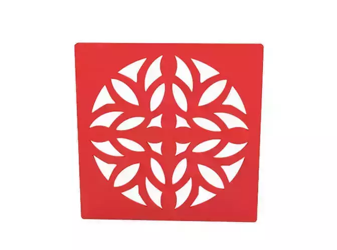 Coaster laser cut design