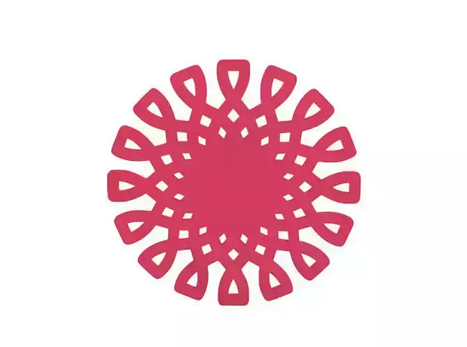 Coaster snowflake die cut