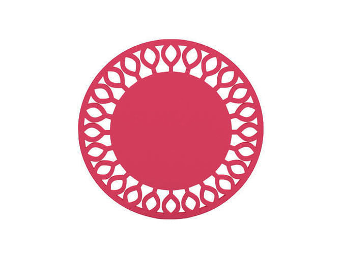 Coaster die cut circle 3D print model