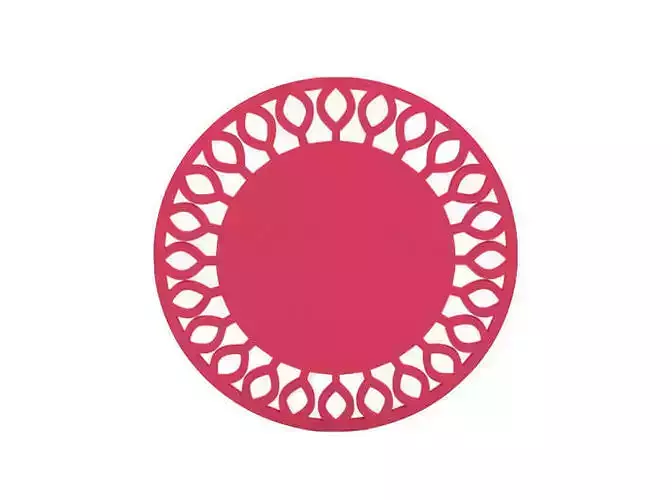Coaster die cut circle