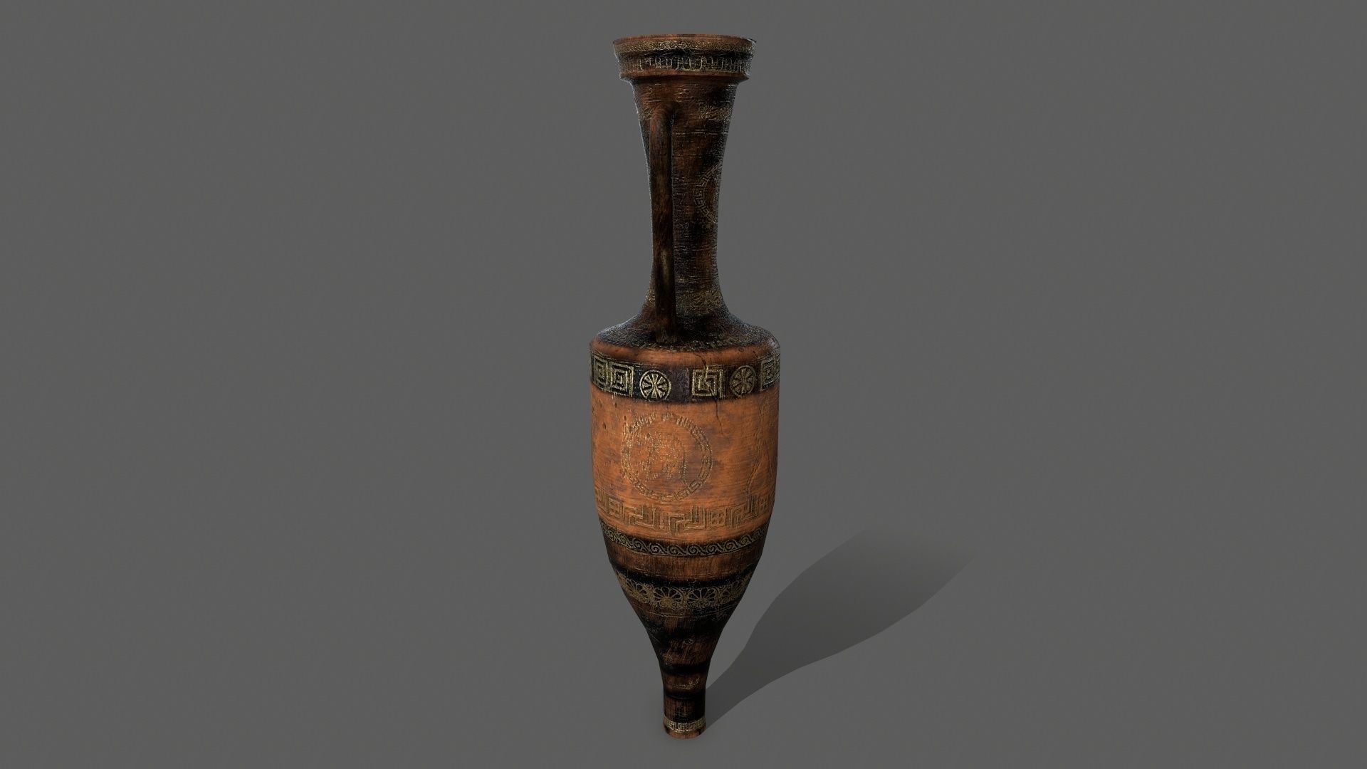 vase set greek Low-poly 3D model_11