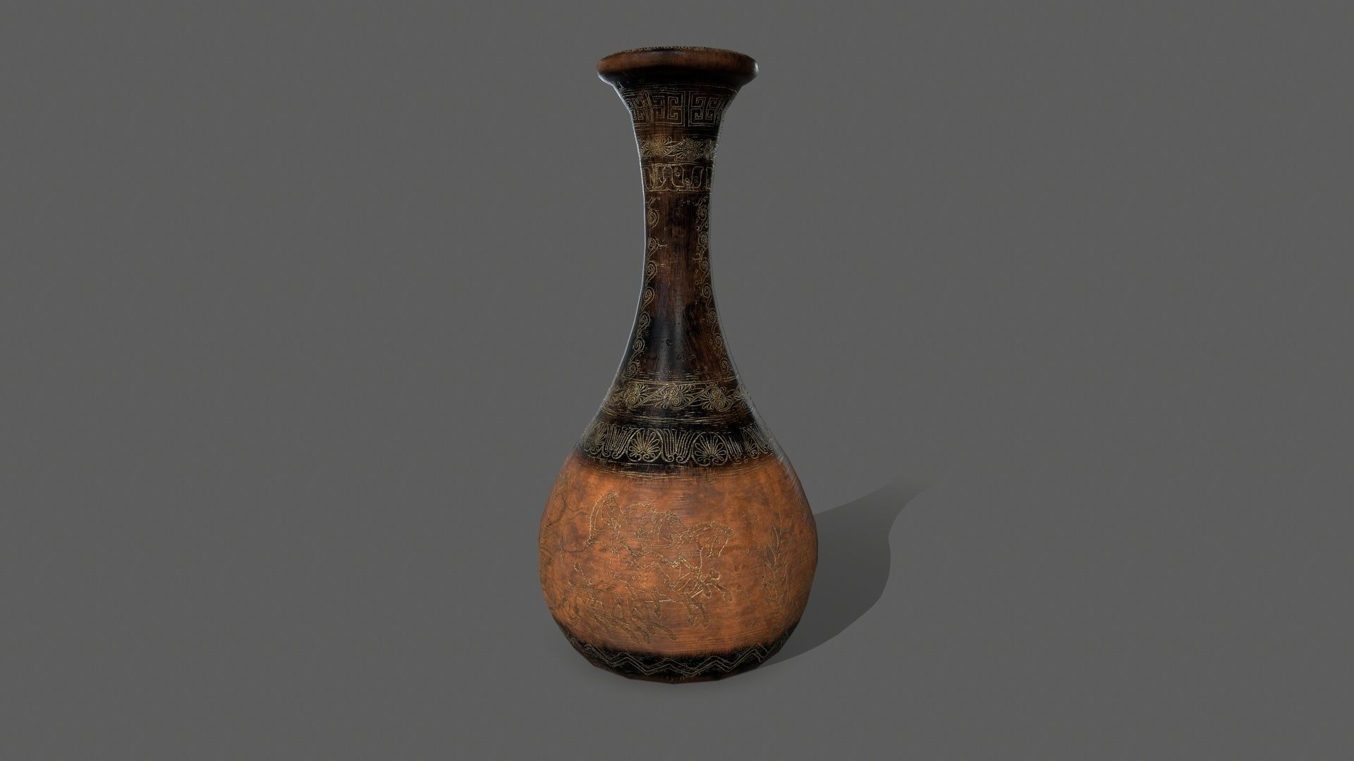 vase set greek Low-poly 3D model_16