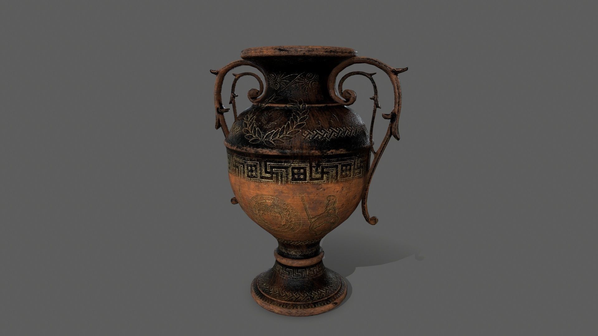 vase set greek Low-poly 3D model_24