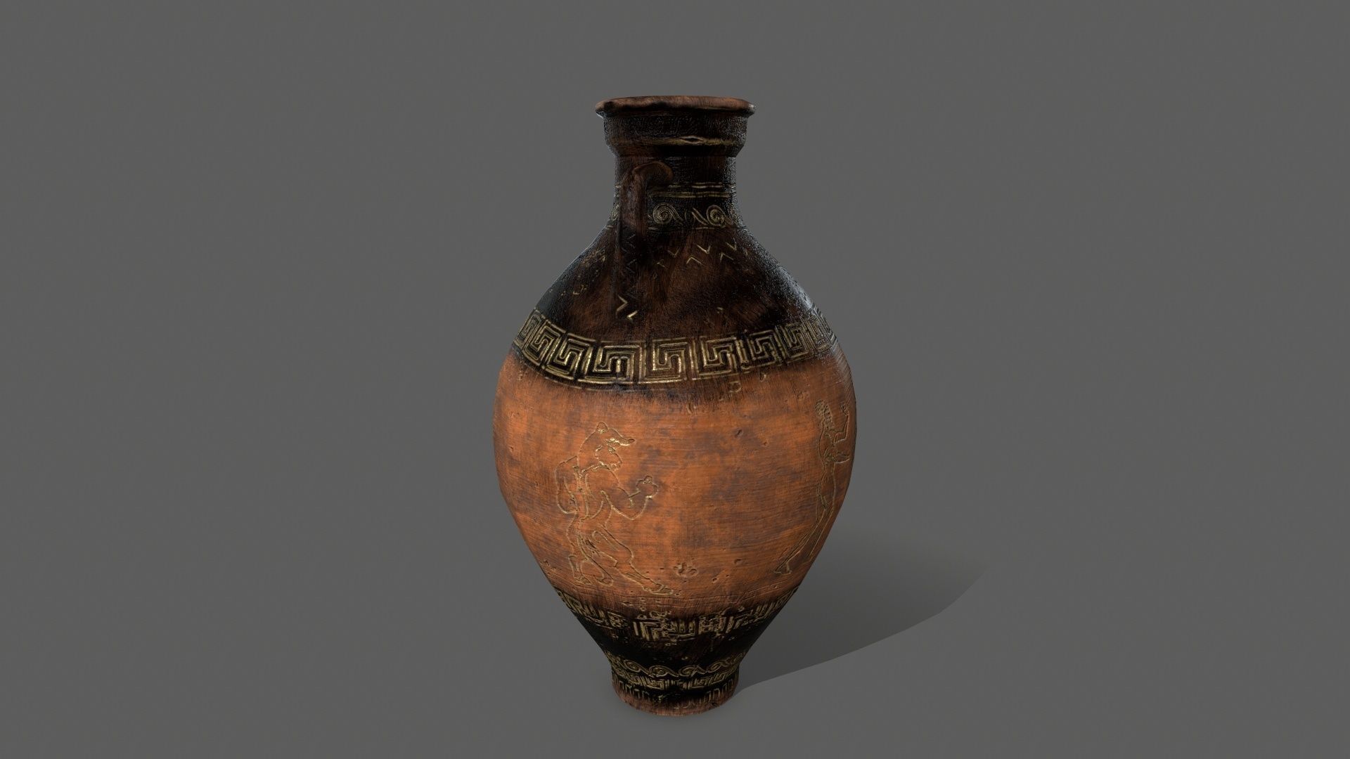vase set greek Low-poly 3D model_13