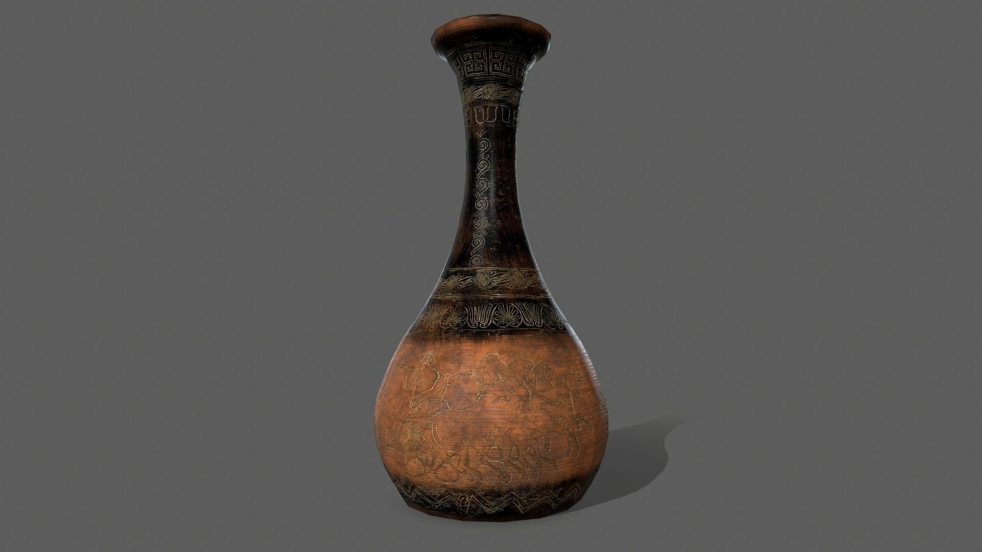 vase set greek Low-poly 3D model_14