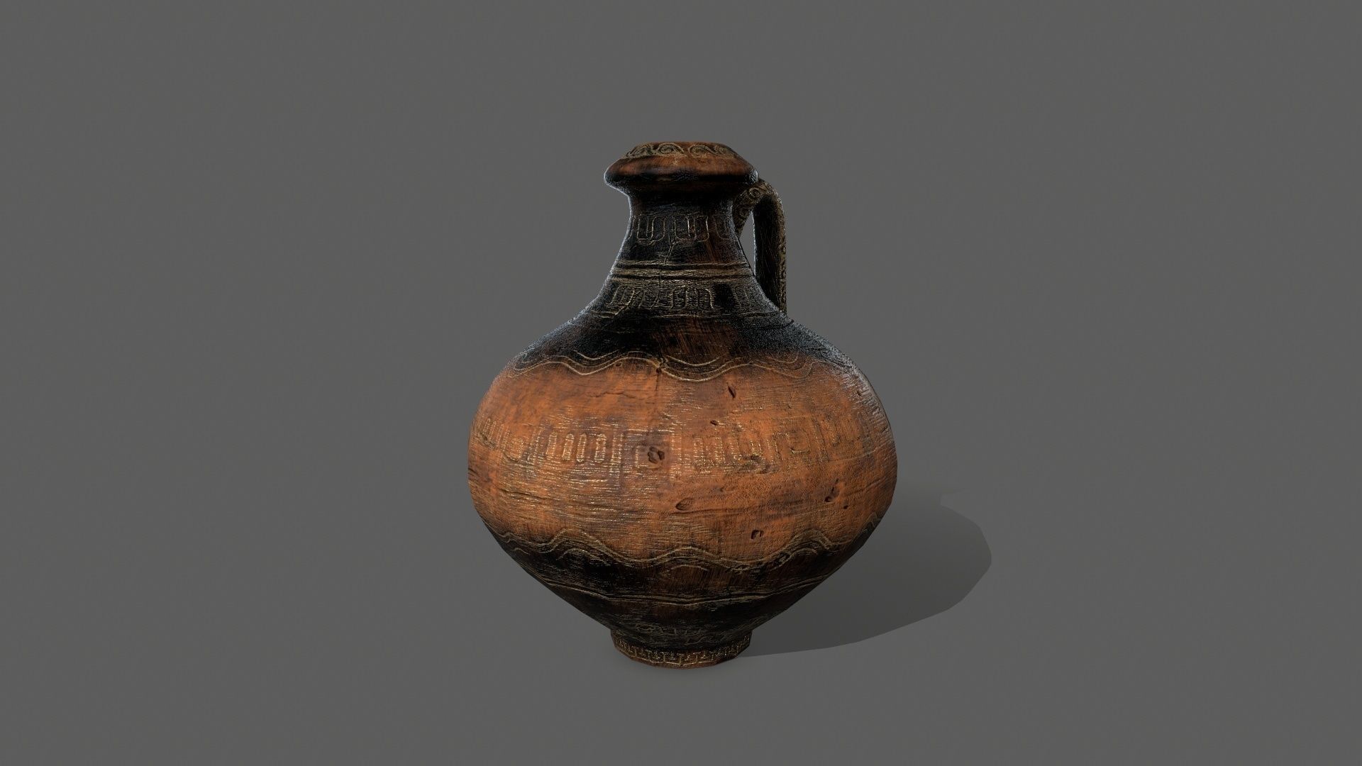 vase set greek Low-poly 3D model_19