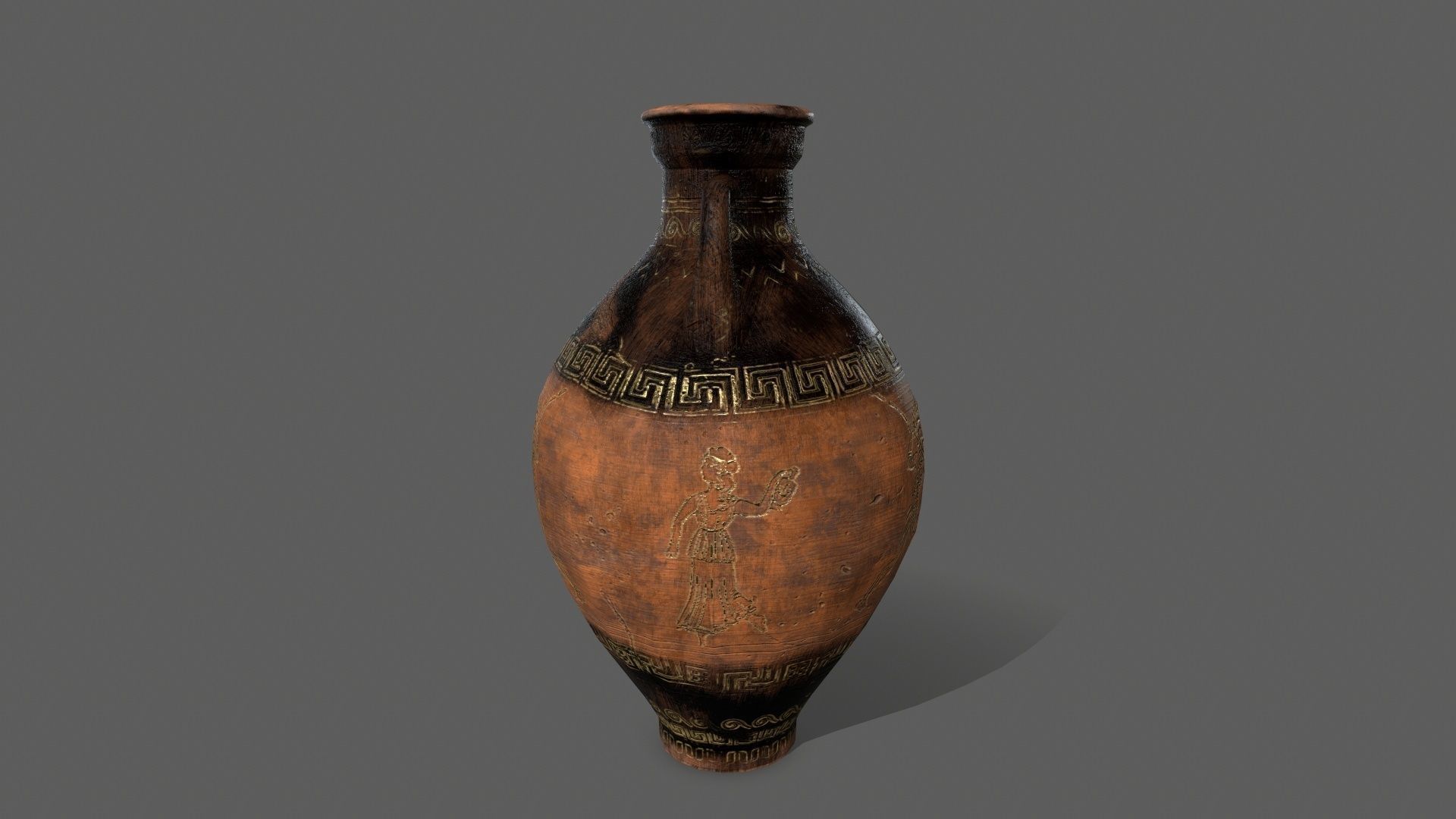 vase set greek Low-poly 3D model_21