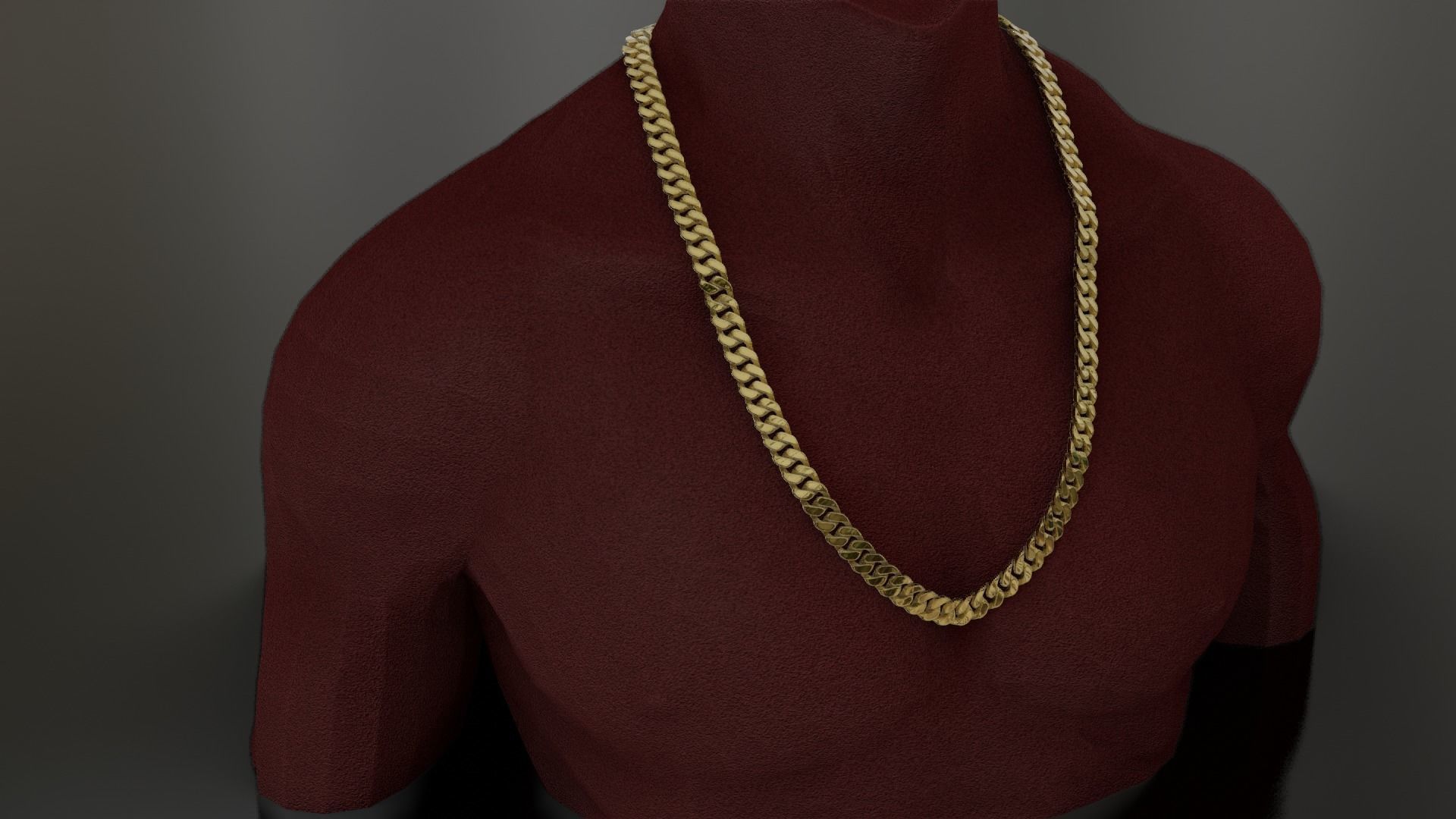 Cuban Link Chain 3D print model_7