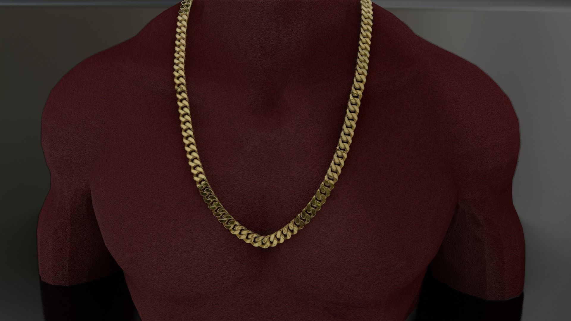 Cuban Link Chain 3D print model_10