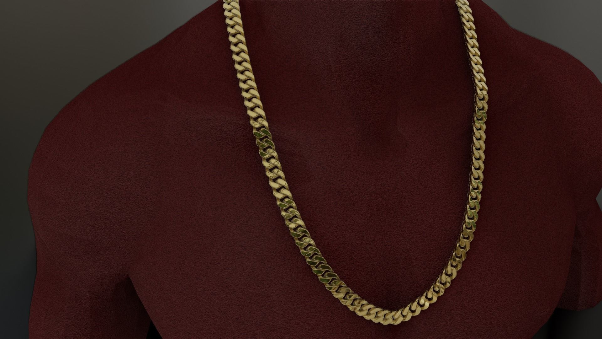 Cuban Link Chain 3D print model_4
