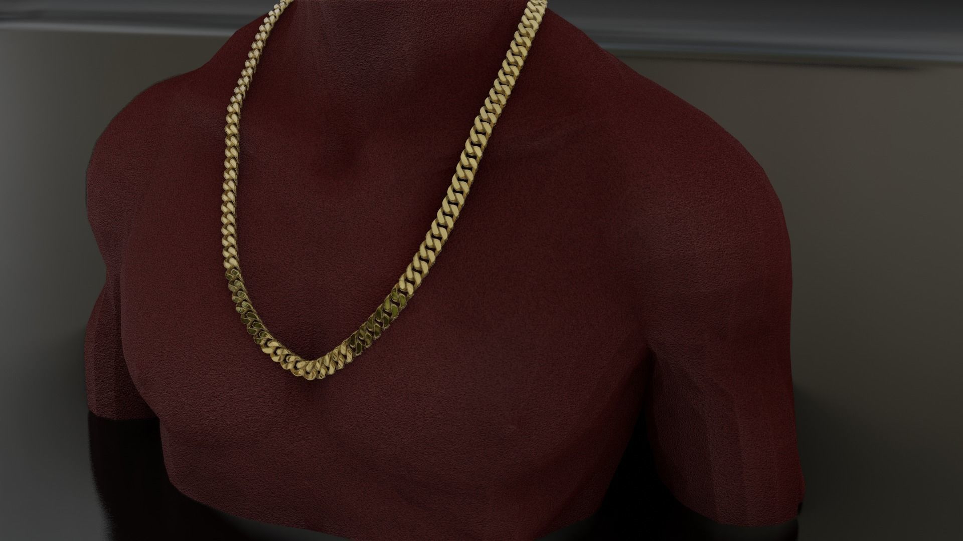 Cuban Link Chain 3D print model_13