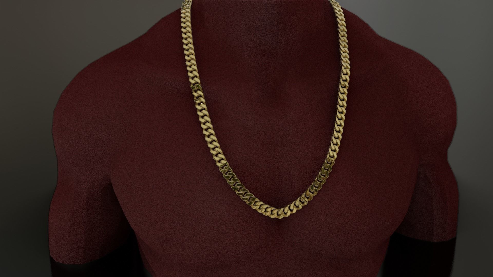 Cuban Link Chain 3D print model_8