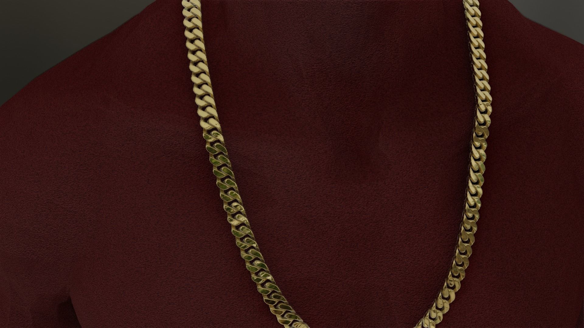 Cuban Link Chain 3D print model_3